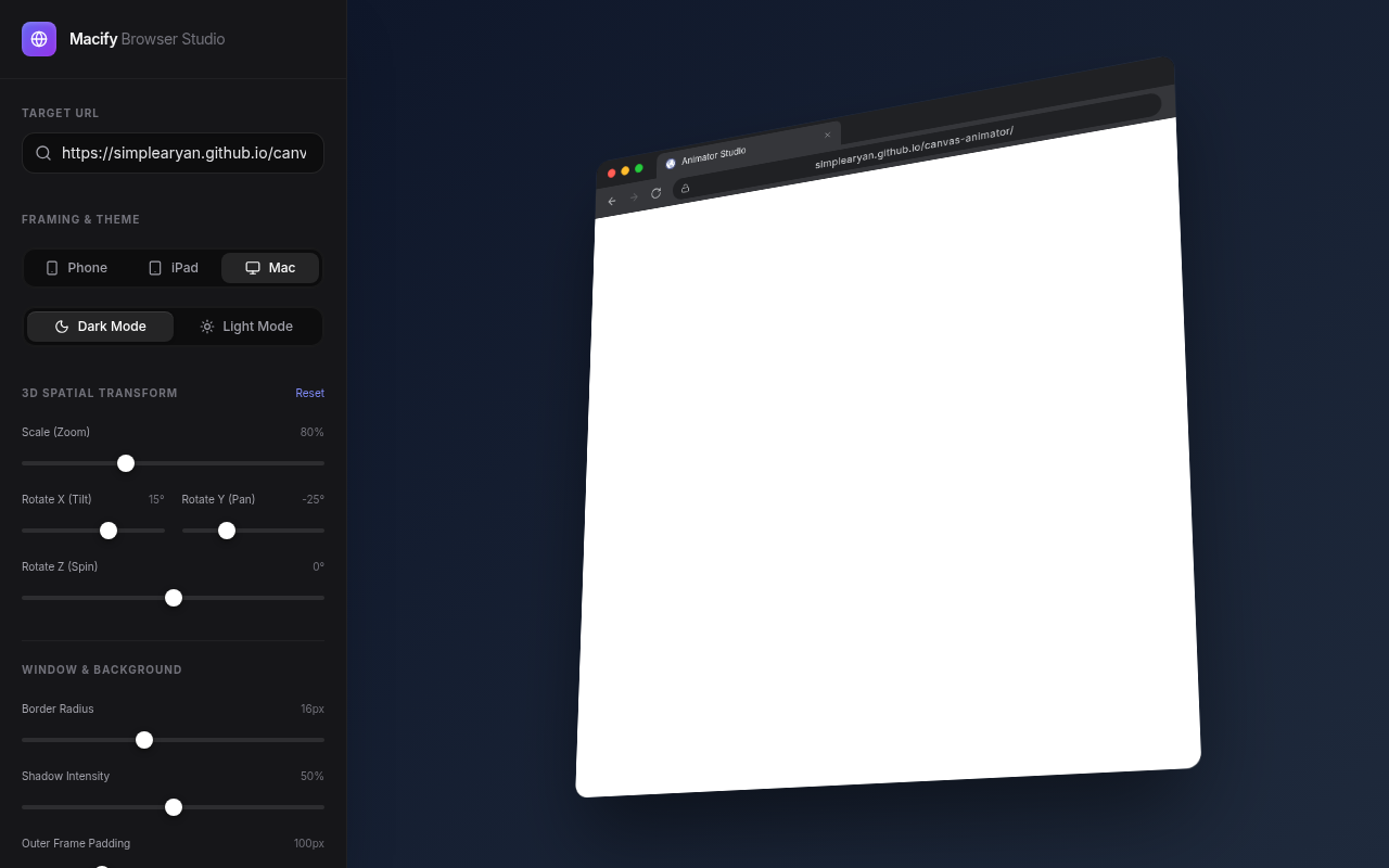 Macify Browser Studio-Failed-